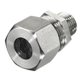 Hubbell Wiring Device-Kellems Cord Connectors, Straight Male, .25"- .31" (6.3- 7.9), Stainless Steel SHC1004SS